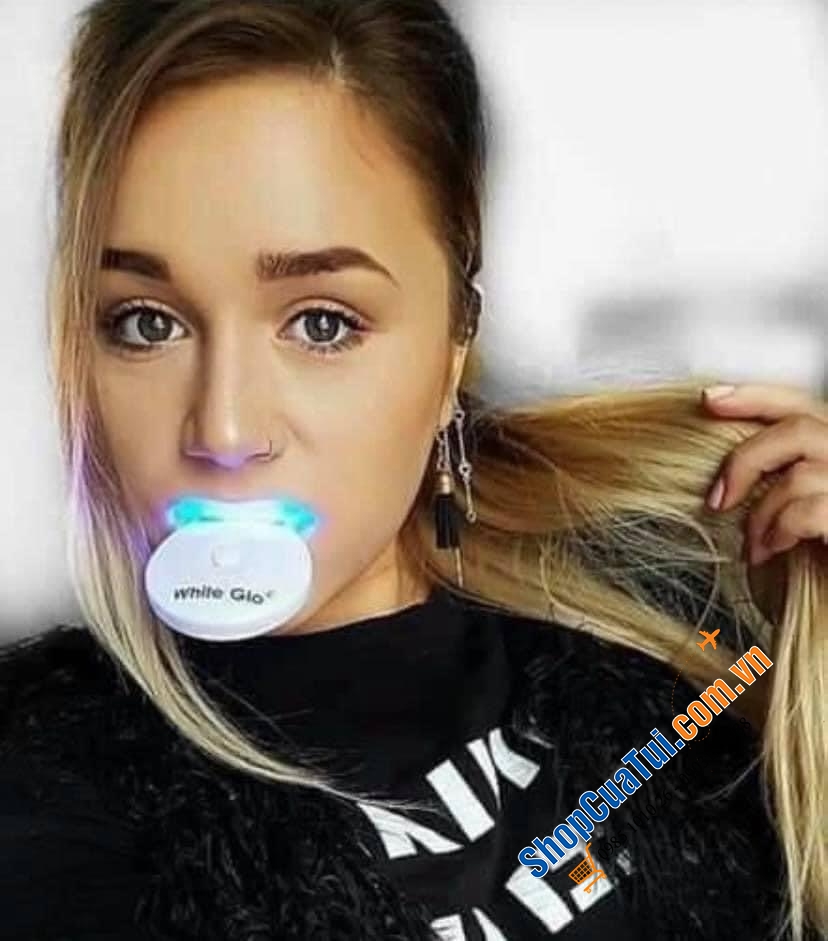 Máy Làm Trắng Răng White Glo White Accelerator Blue Light Teeth Whitening System