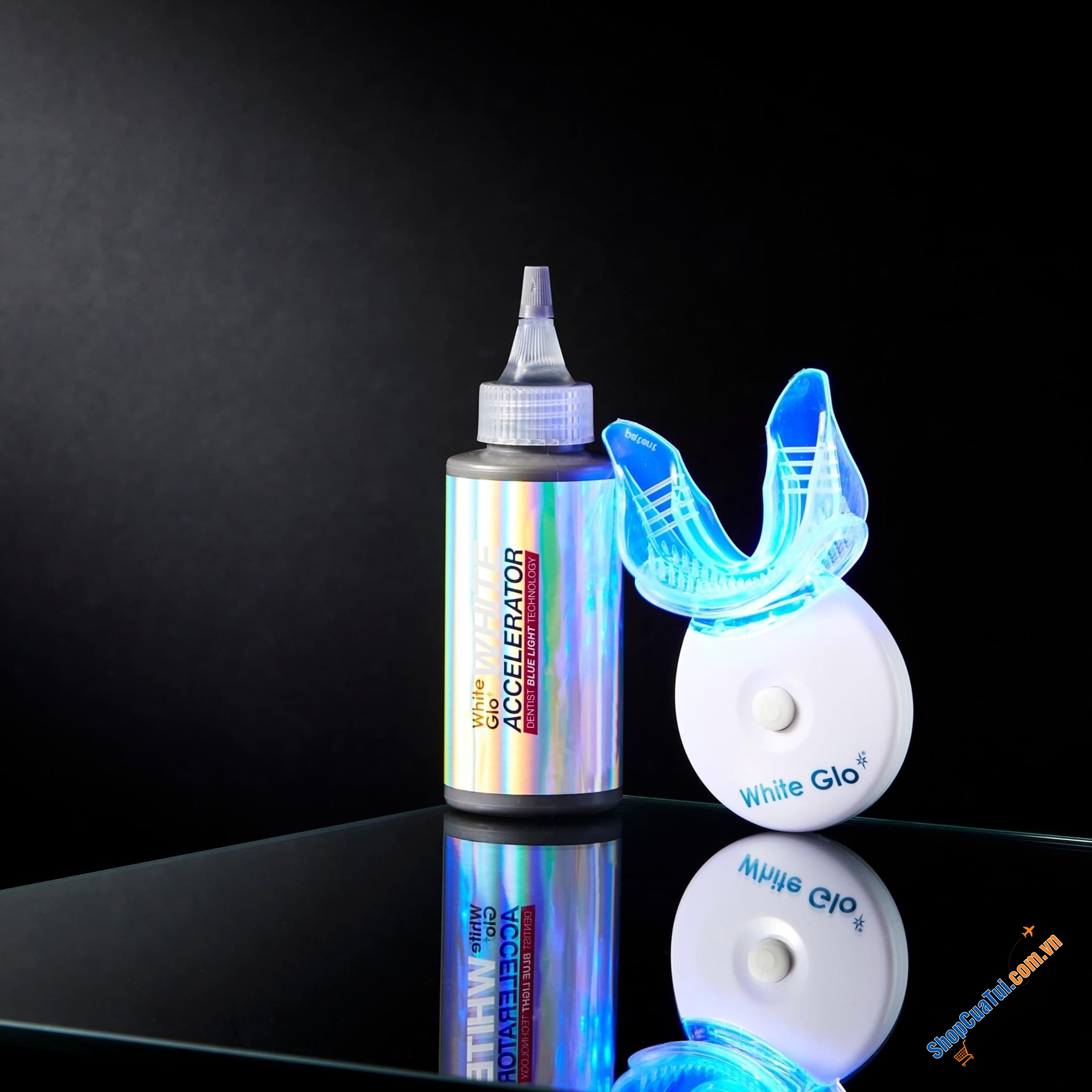 Máy Làm Trắng Răng White Glo White Accelerator Blue Light Teeth Whitening System