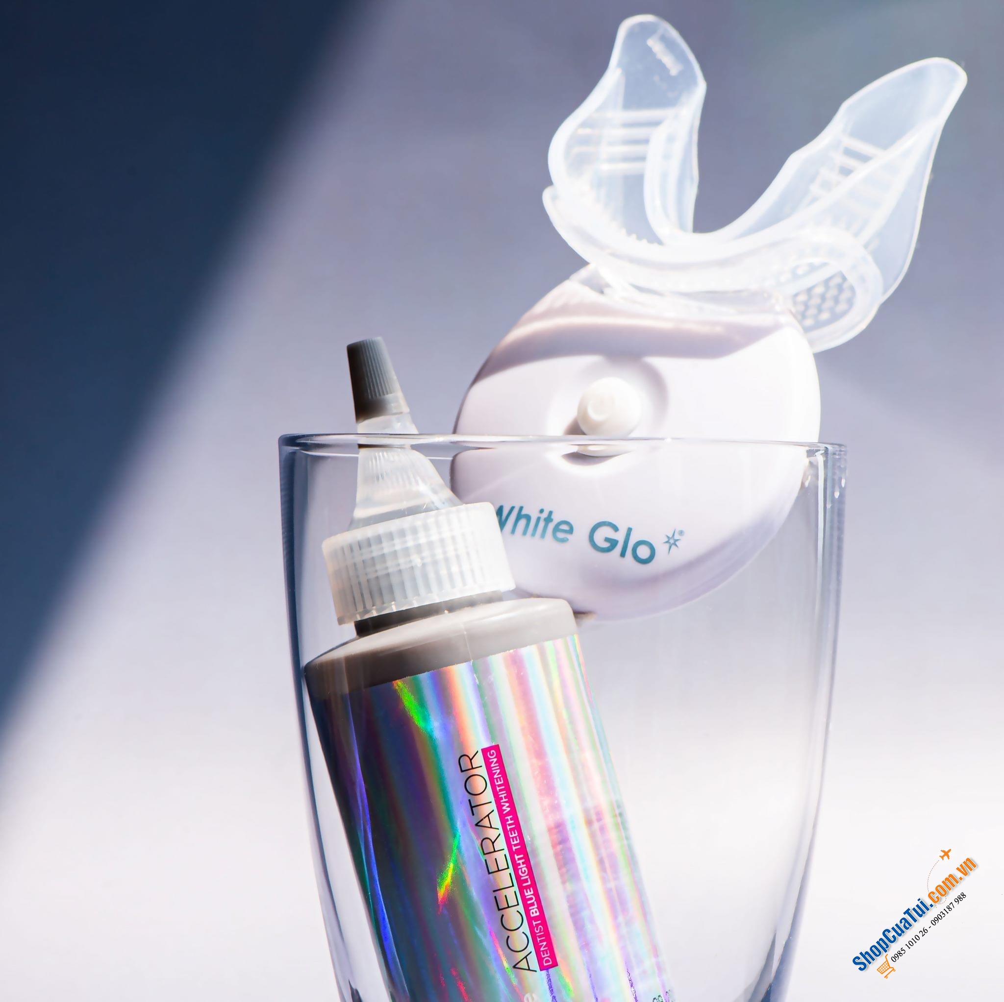 Máy Làm Trắng Răng White Glo White Accelerator Blue Light Teeth Whitening System