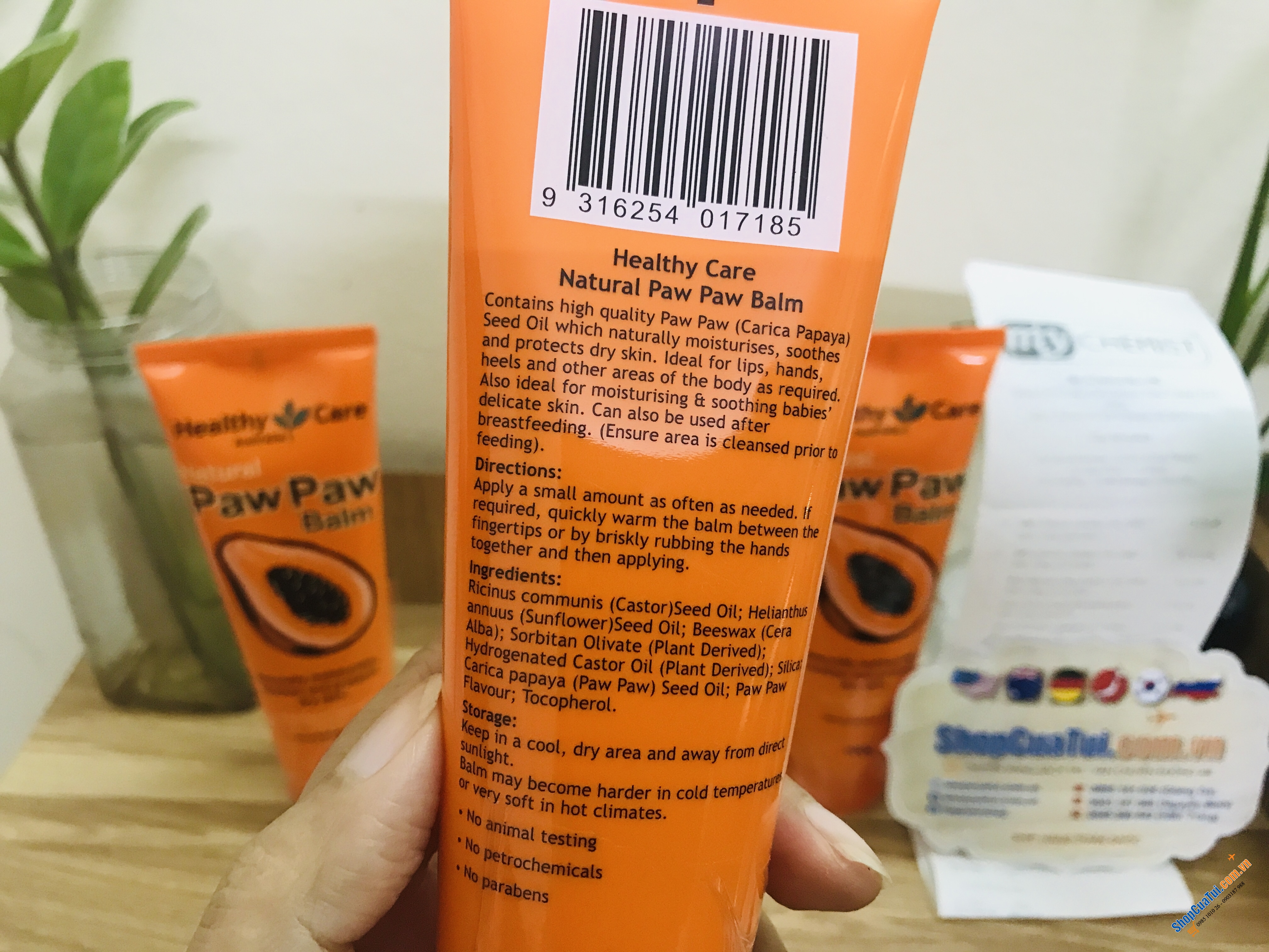 Kem dưỡng da khô kem đu đủ đa năng Healthy Care Paw Paw Balm 100g