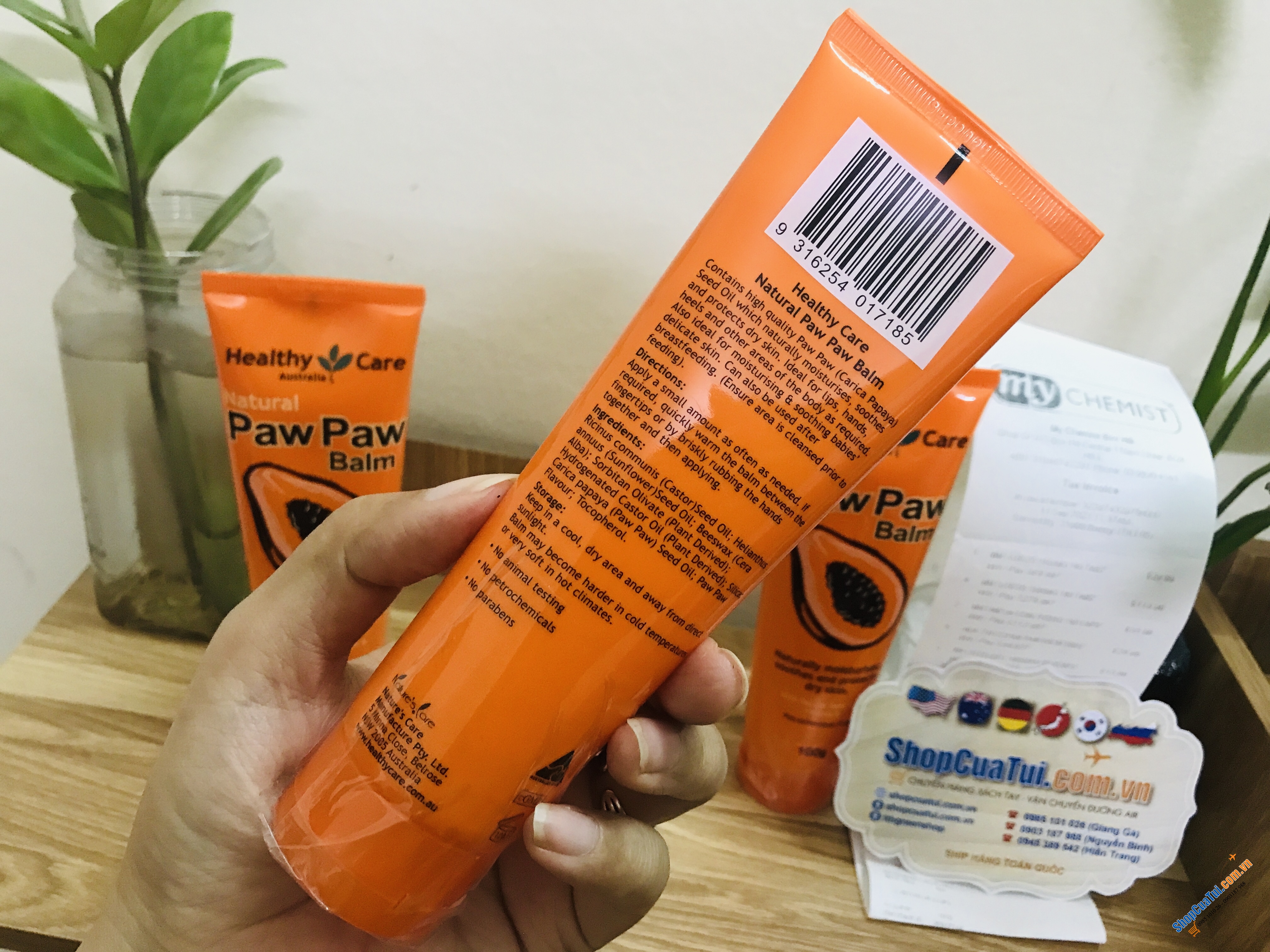 Kem dưỡng da khô kem đu đủ đa năng Healthy Care Paw Paw Balm 100g