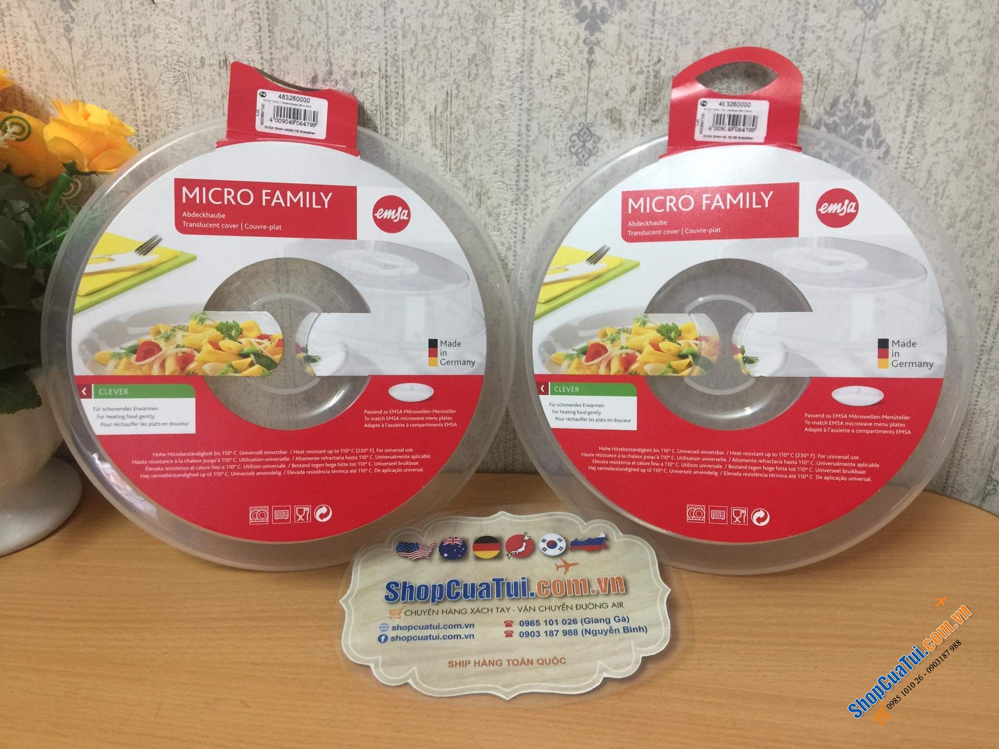 ÚP LÒ VI SÓNG EMSA FAMILY - MADE IN GERMANY.