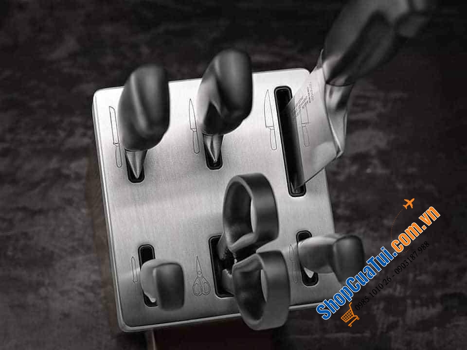 BỘ DAO TỰ MÀI ZWILLING GOURMET 7 MÓN - set dao có khả năng tự mài - made in Germany