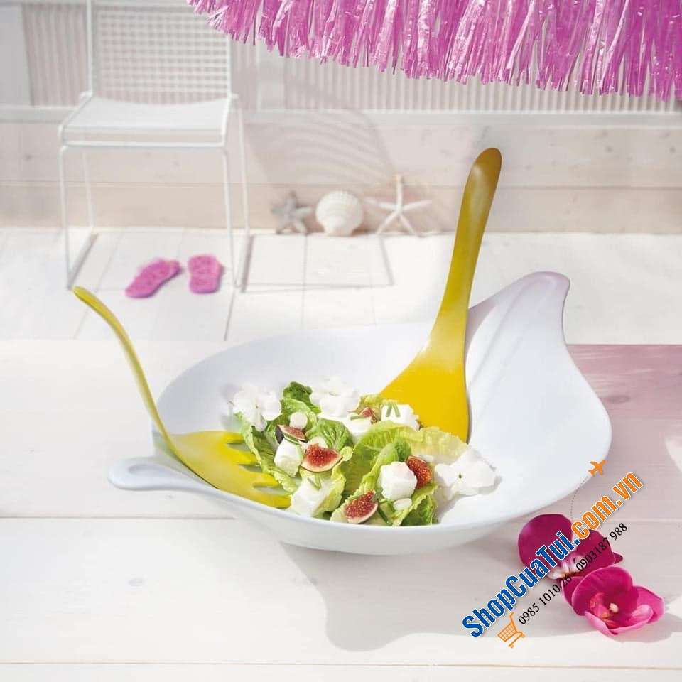 SET BÁT TRỘN SALAT KÈM THÌA TRỘN KOZIOL - MADE IN GERMANY.