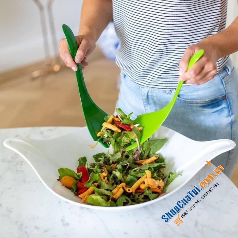 SET BÁT TRỘN SALAT KÈM THÌA TRỘN KOZIOL - MADE IN GERMANY.