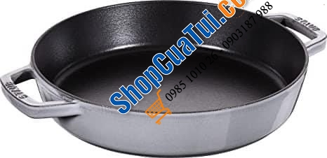 CHẢO STAUB XÁM 2 QUAI 26 CM MADE IN FRANCE.