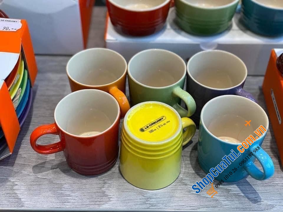 BỘ 6 CỐC LE CREUSET CẦU VỒNG 100ml KÈM HỘP