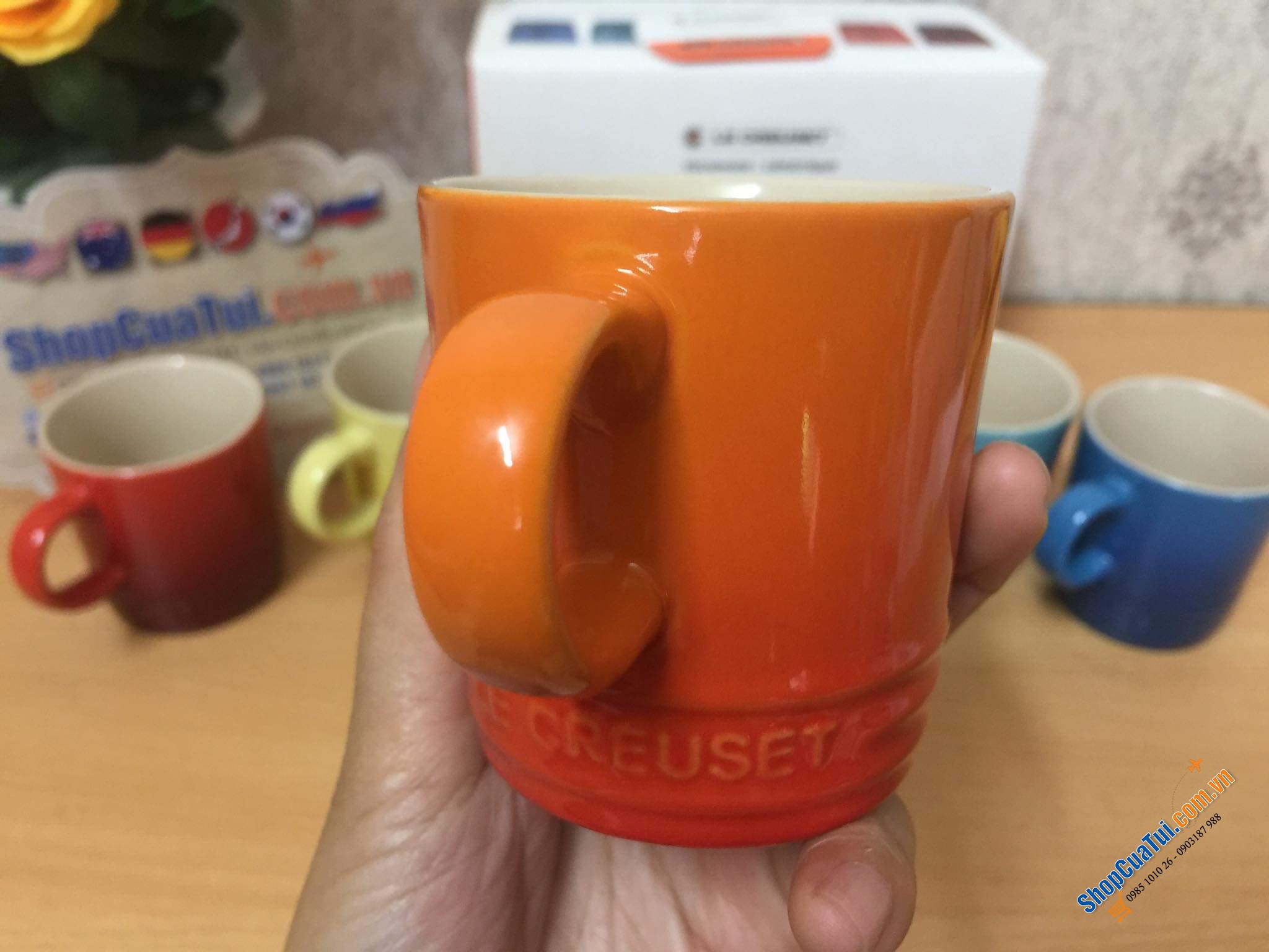 BỘ 6 CỐC LE CREUSET CẦU VỒNG 100ml KÈM HỘP
