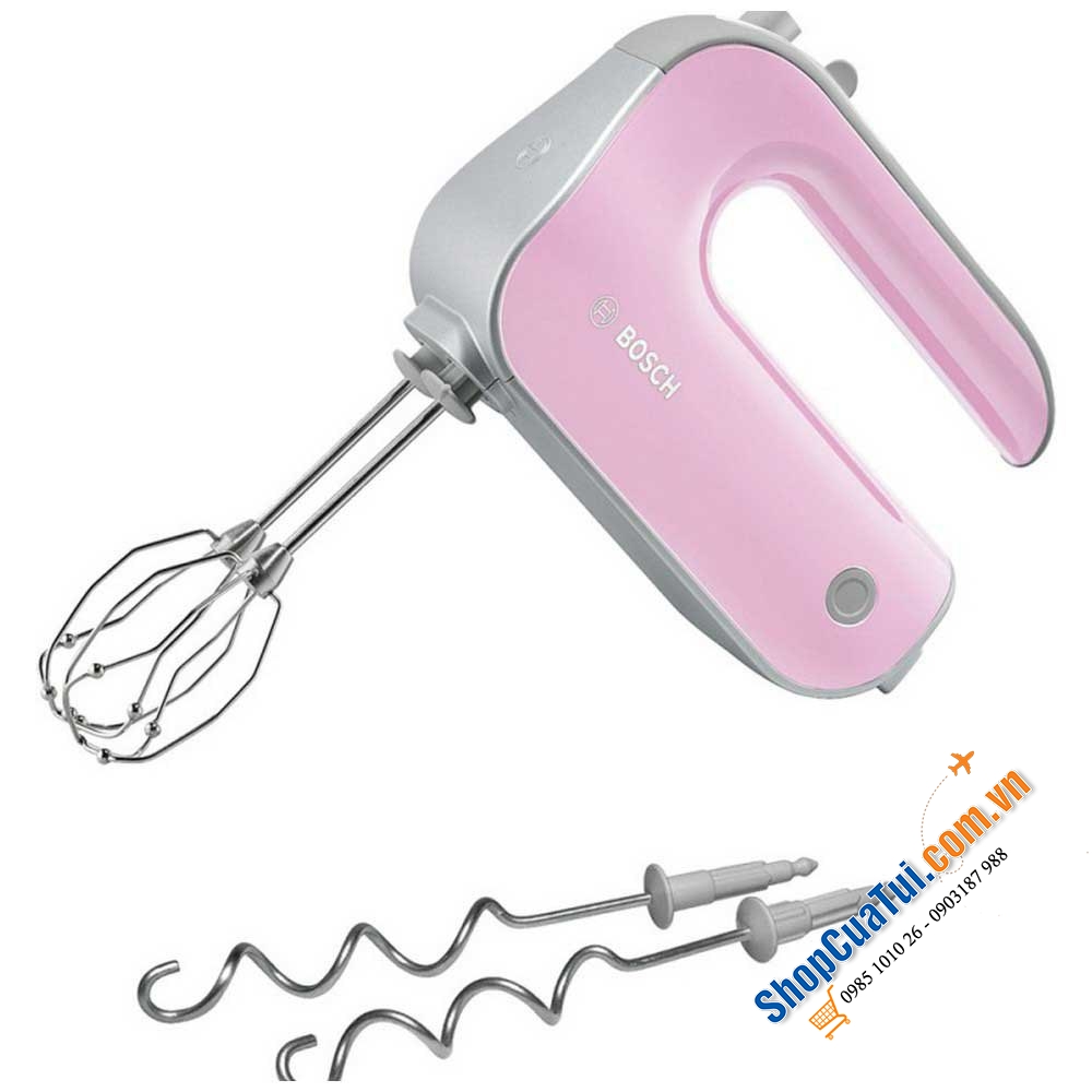 Máy Đánh Trứng Cầm Tay Bosch MFQ4030K Rosa màu Hồng 500W