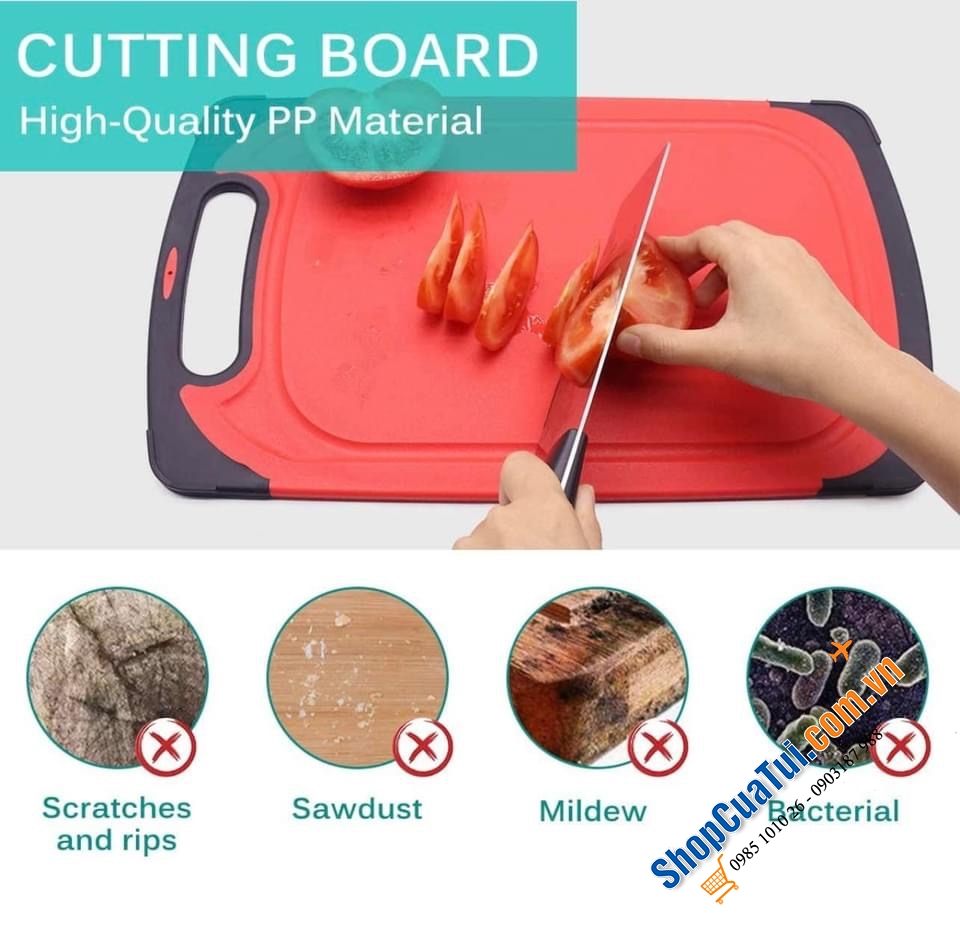 THỚT RÃ ĐÔNG VÀ THÁI 2 in 1 GEMITTO.