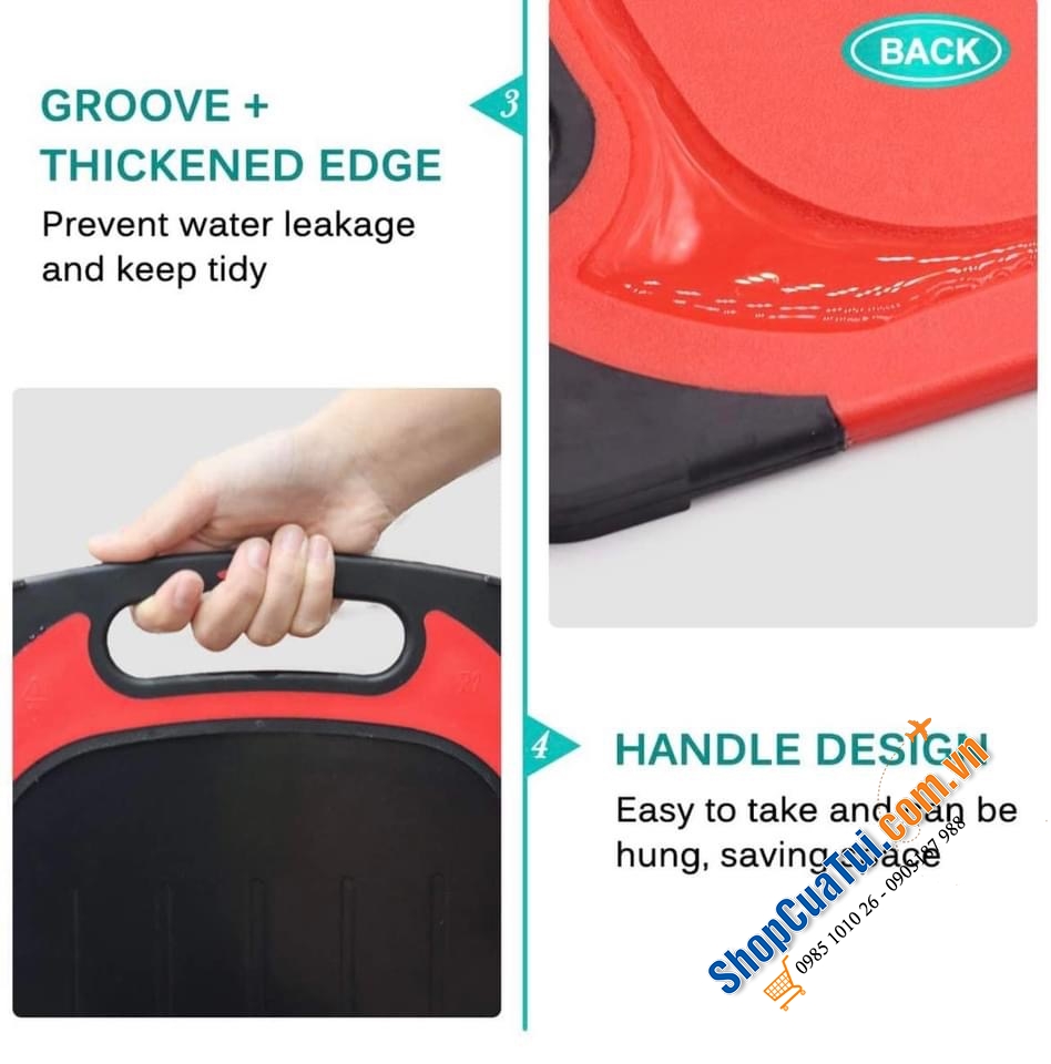 THỚT RÃ ĐÔNG VÀ THÁI 2 in 1 GEMITTO.