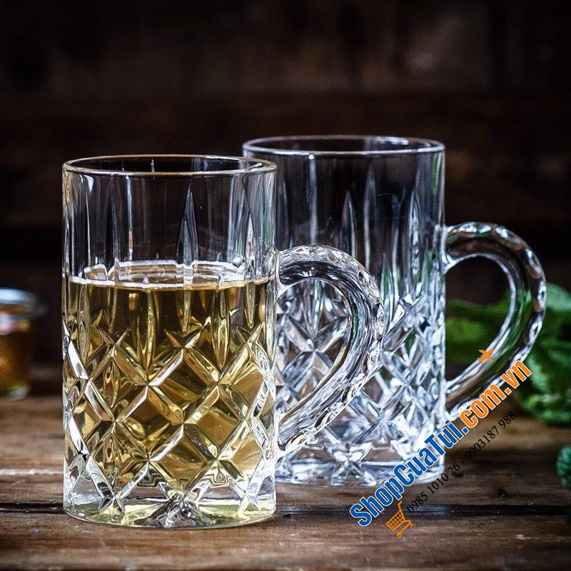 Set 2 cốc uống trà, uống bia Nachtmann Teeglas Noblesse 103767 dung tích 250ml