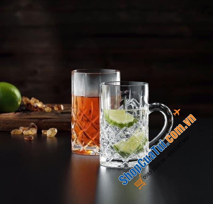 Set 2 cốc uống trà, uống bia Nachtmann Teeglas Noblesse 103767 dung tích 250ml