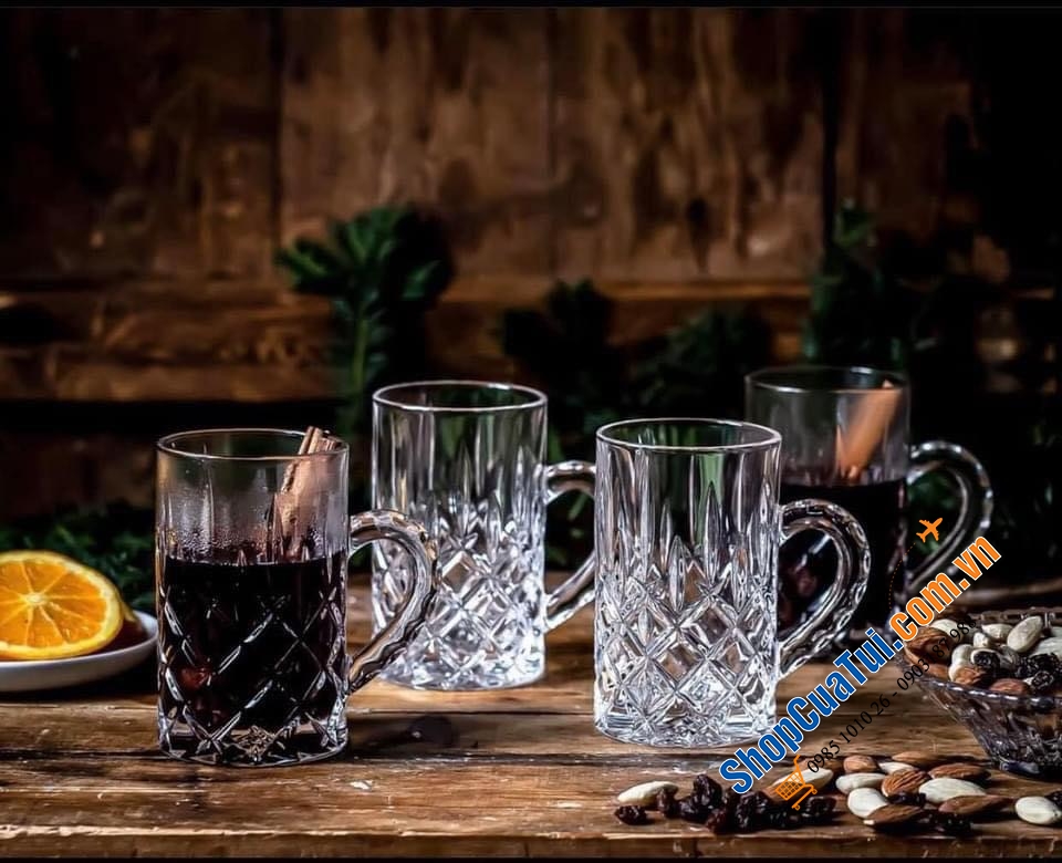 Set 2 cốc uống trà, uống bia Nachtmann Teeglas Noblesse 103767 dung tích 250ml