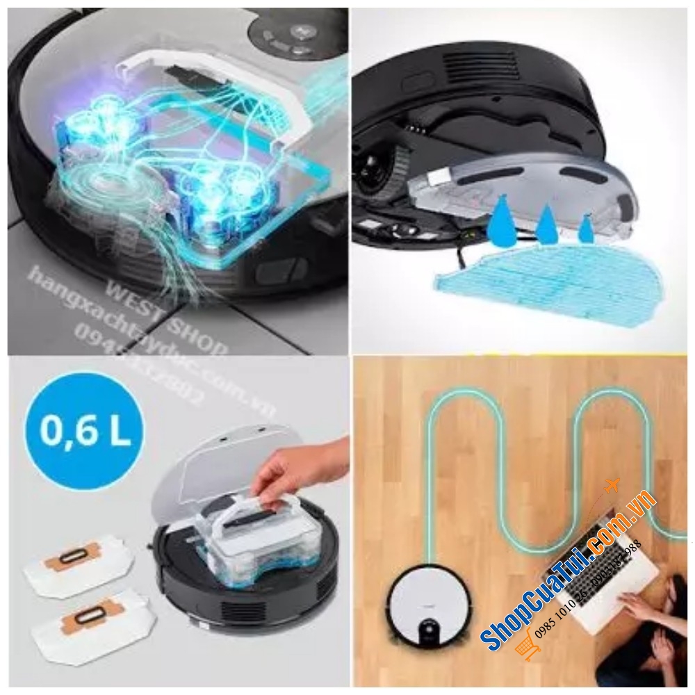 Model mới Robot hút bụi và lau nhà medion MD 20011 NEW - là model mới và hoàn hảo hơn với công nghệ lốc xoáy Zyklon-Technologie tiên tiến