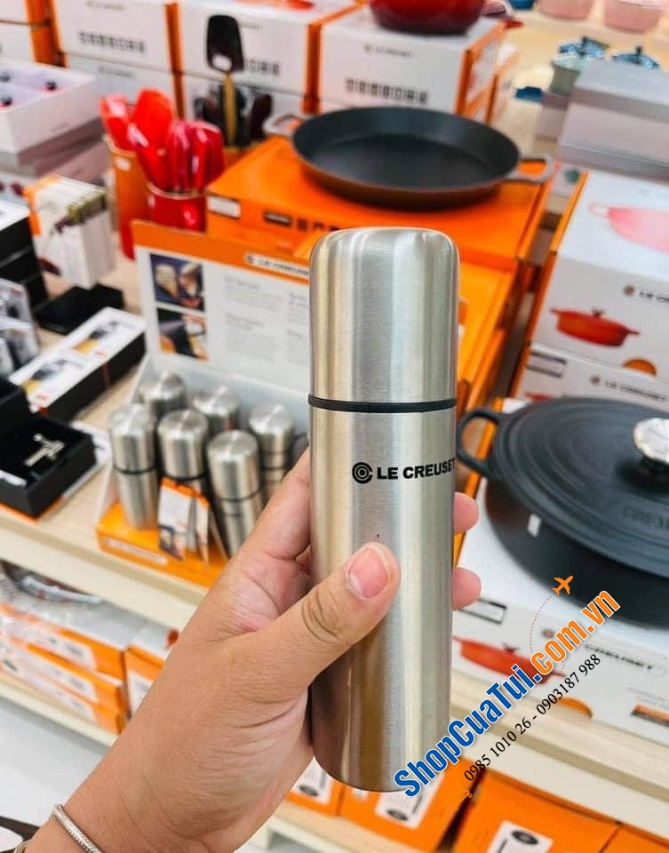 Xịt dầu dấm Le creuset màu inox siêu sang