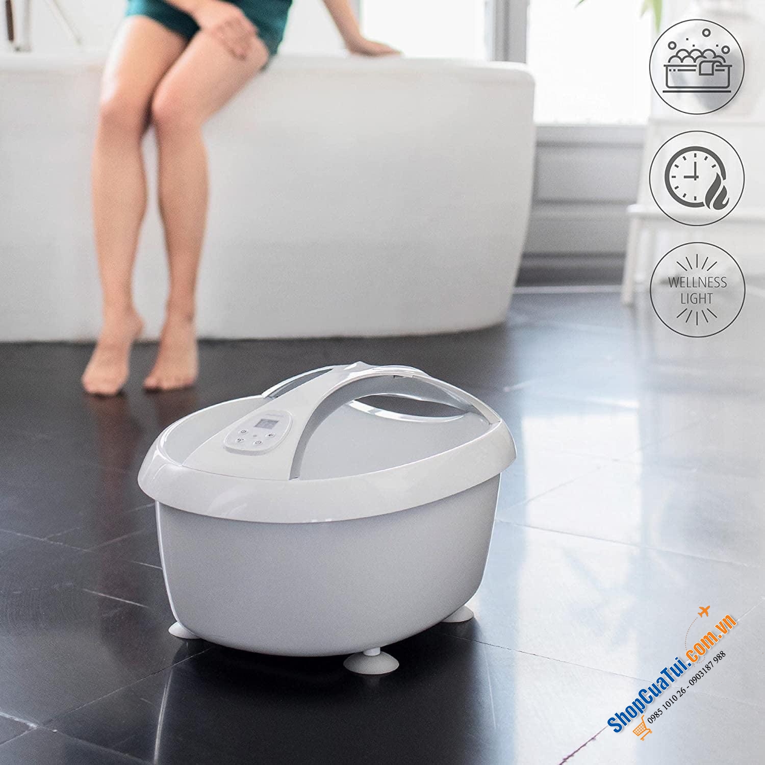 BỒN NGÂM CHÂN MEDISANA MODEL MỚI NĂM 2021 - Bồn Ngân Chân Medisan FS 888 Premium Foot Spa