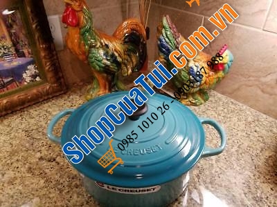 NỒI Le Creuset 20 cm màu XANH CARIBEAN