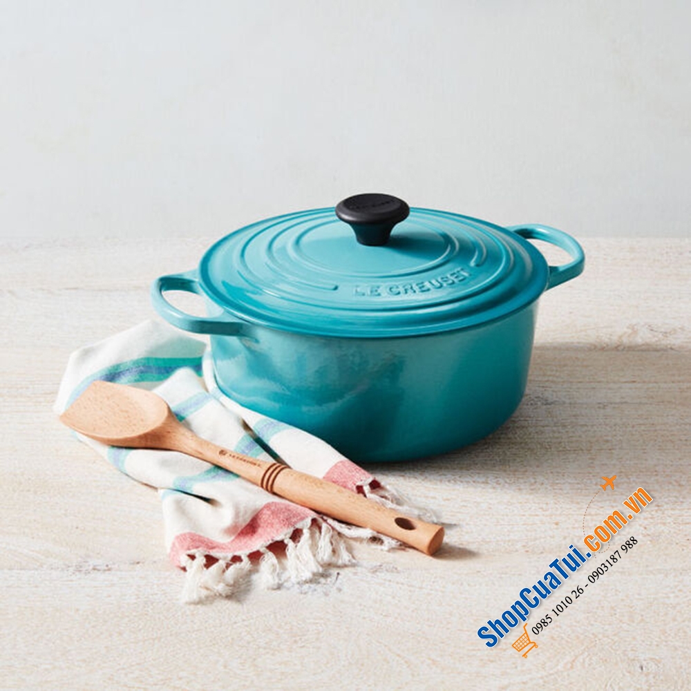 NỒI Le Creuset 20 cm màu XANH CARIBEAN