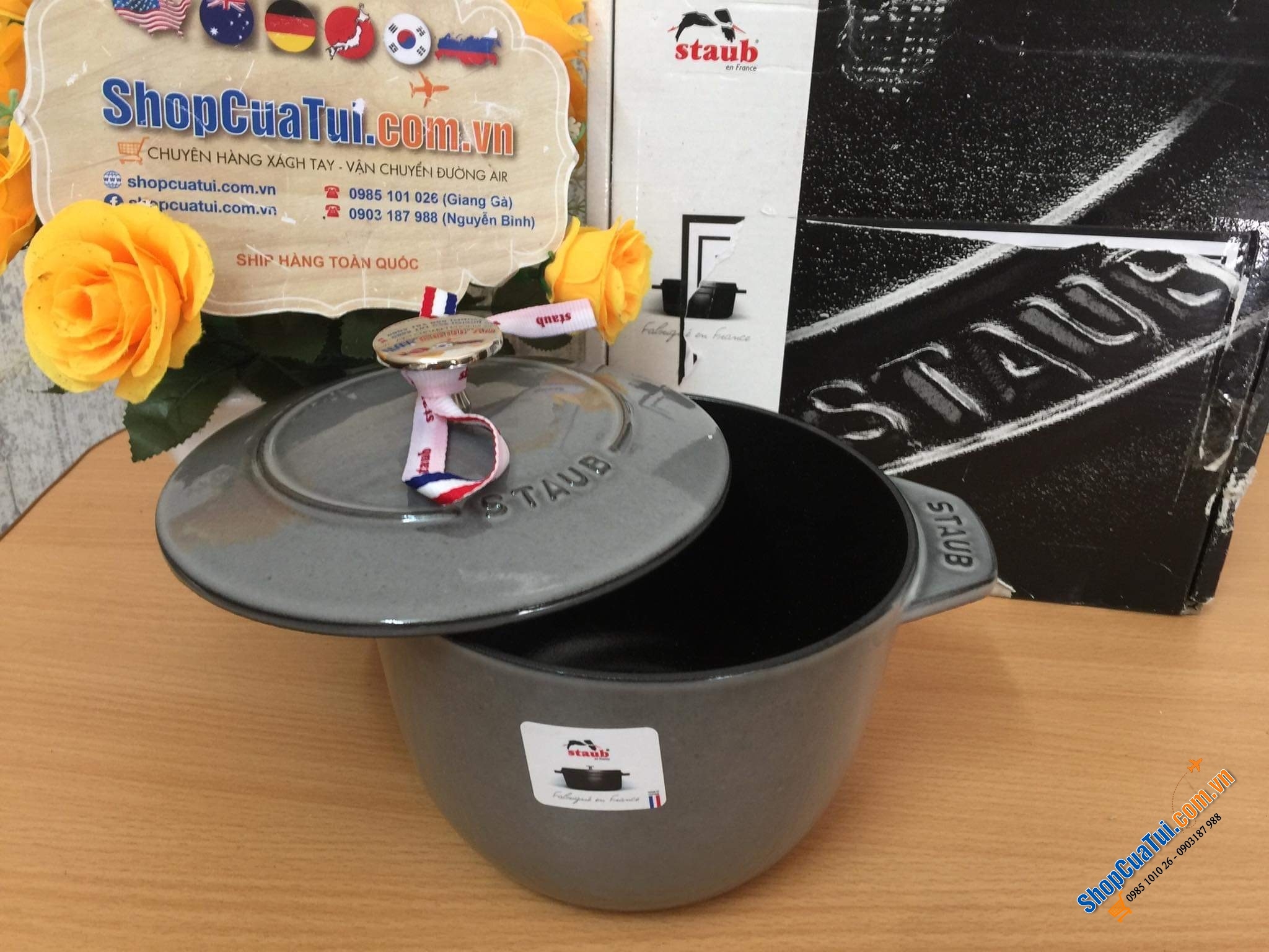 NỒI STAUB GOHAN XÁM 20 CM