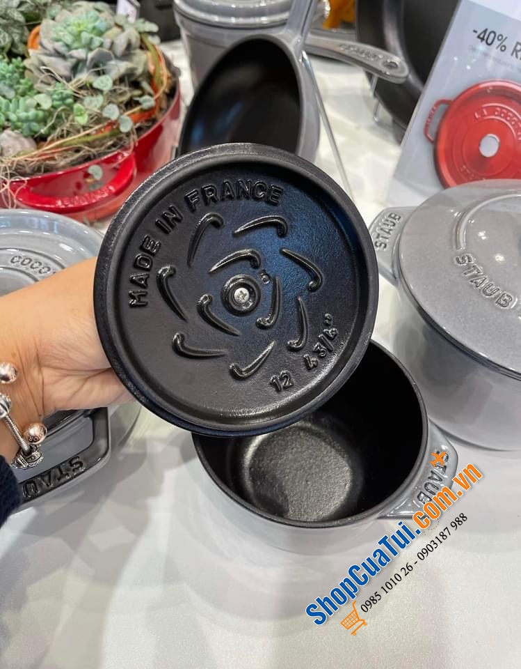 NỒI STAUB GOHAN XÁM 12 CM