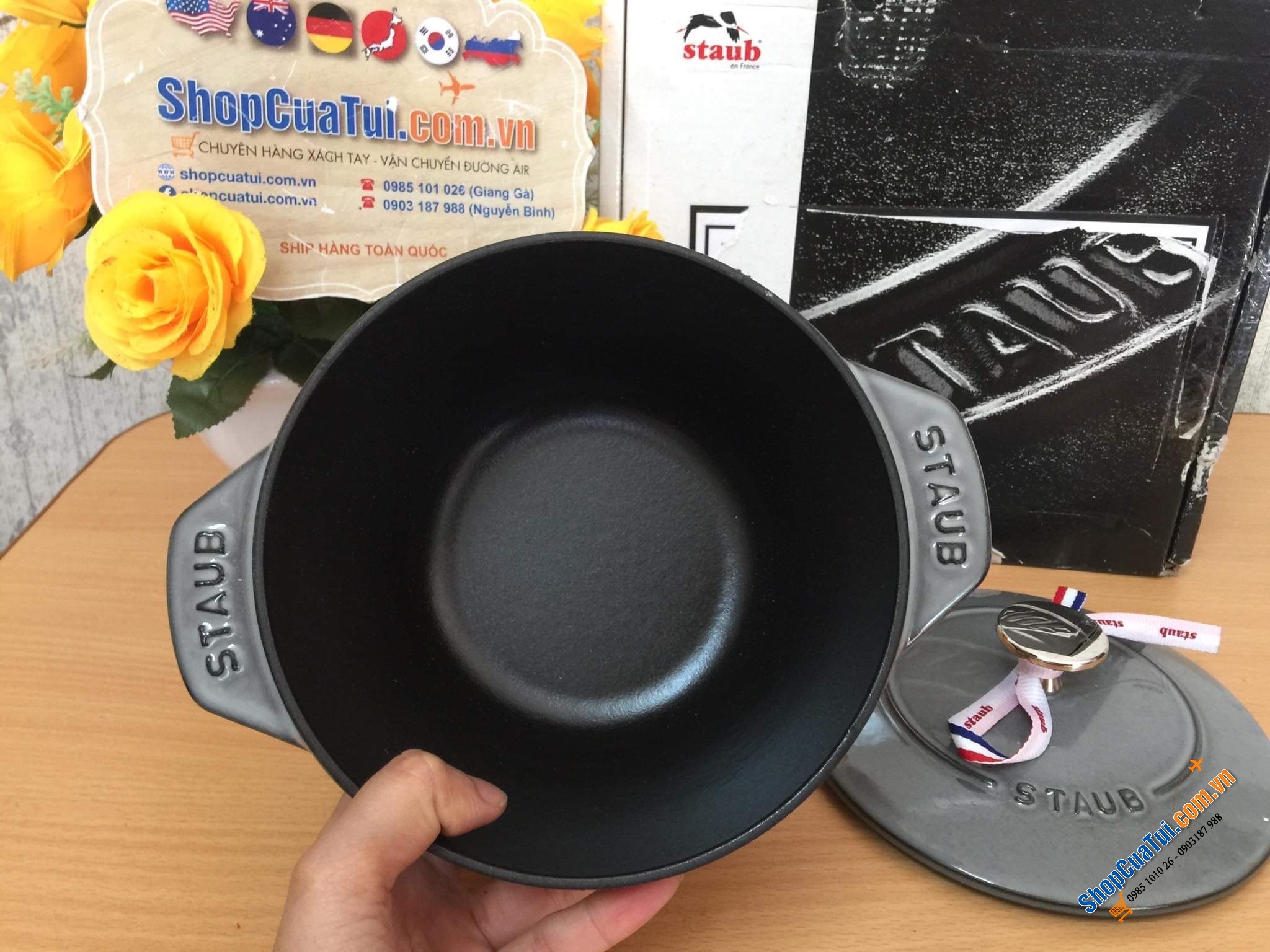 NỒI STAUB GOHAN XÁM 12 CM