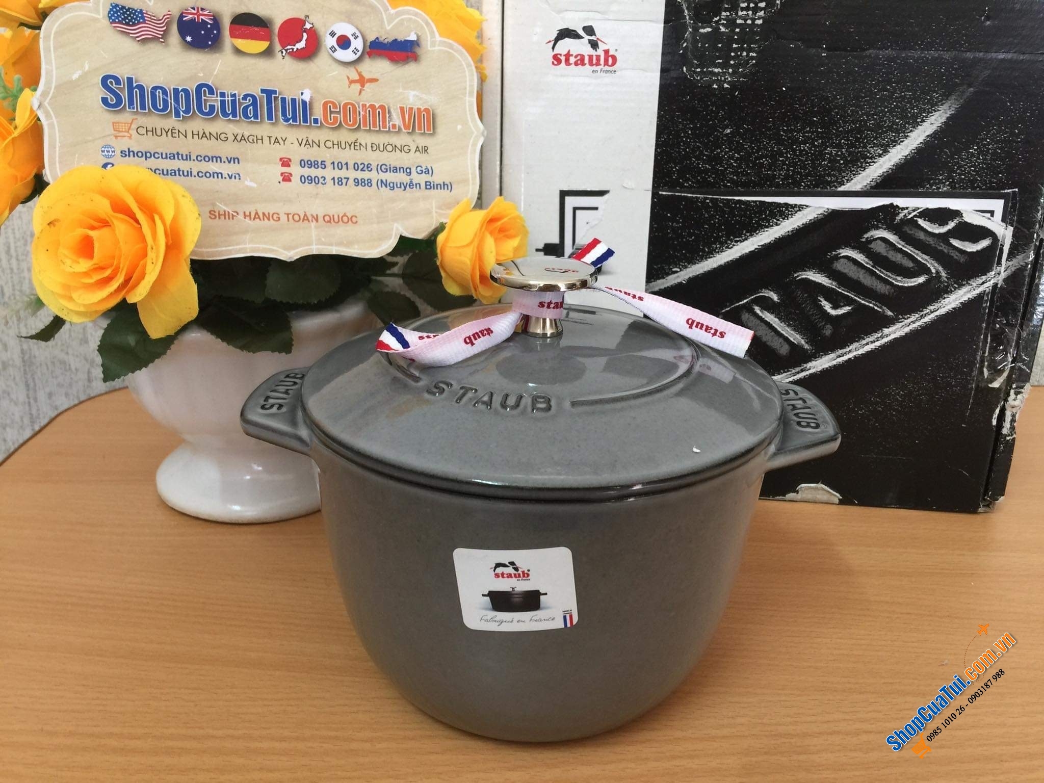 NỒI STAUB GOHAN XÁM 12 CM