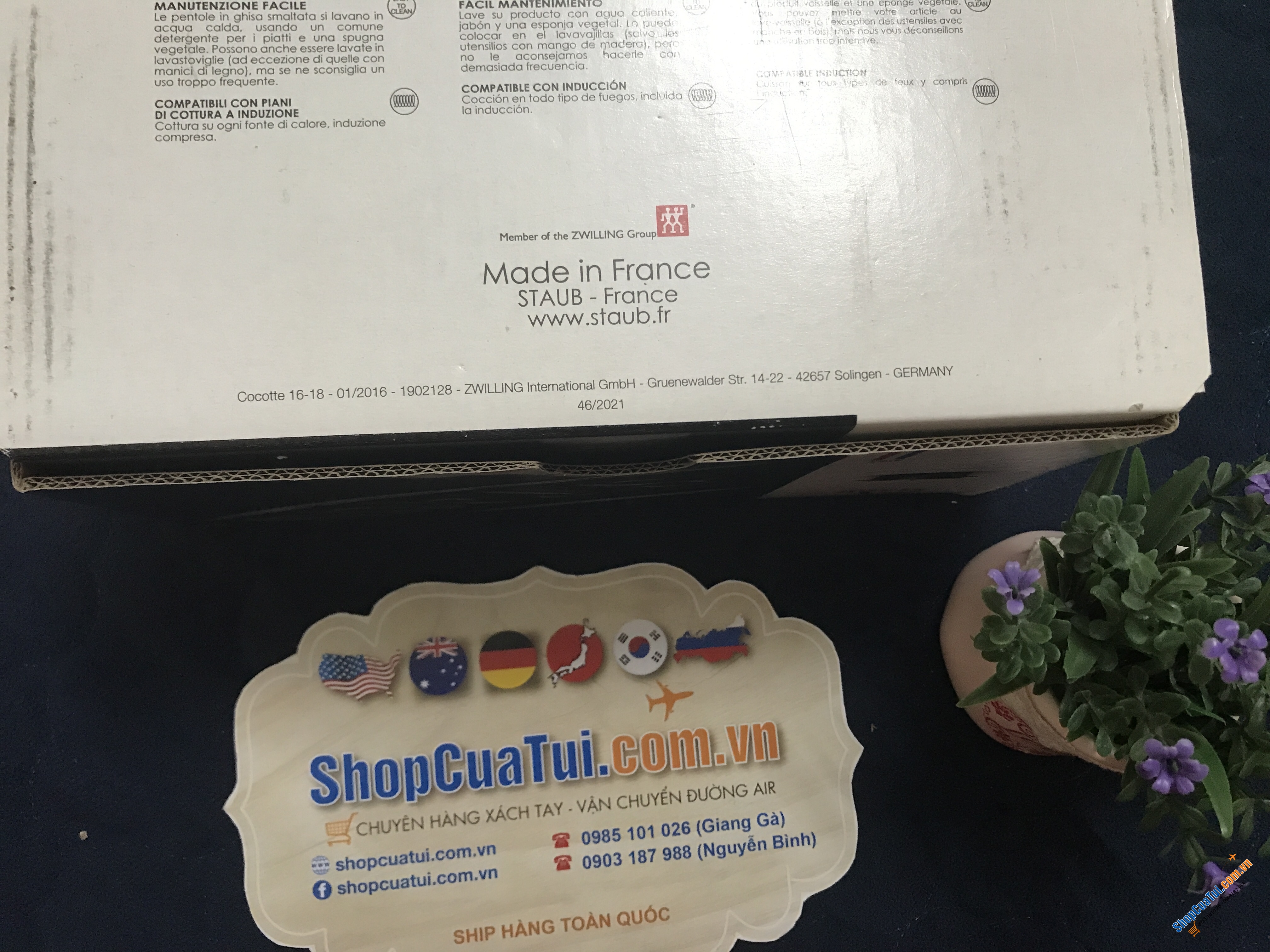 NỒI STAUB XÁM TRÒN 16 CM LA MARMITE