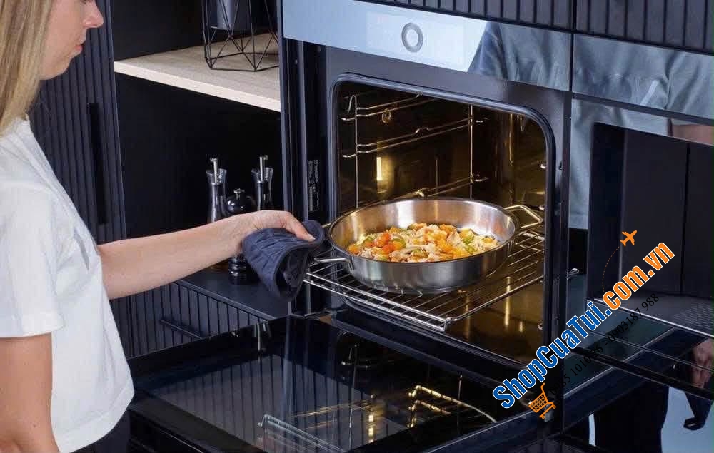 Chảo Inox tay cầm hai bên Fissler Pure Collection Serving Ø24cm.