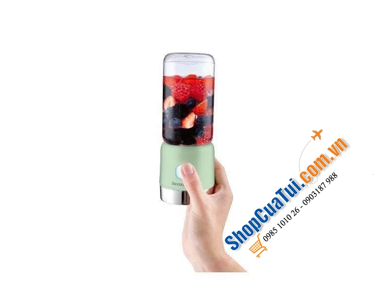 Máy xay sinh tố mini SILVERCREST Germany Smoothie màu mint.