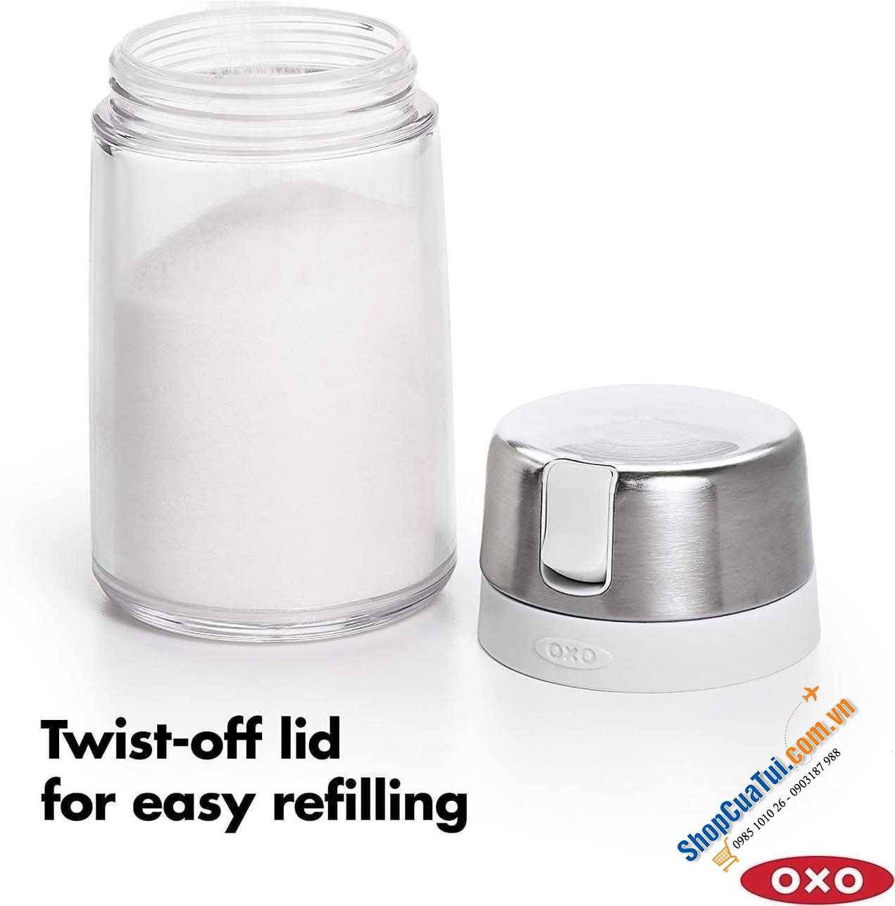 Hộp đựng đường OXO.