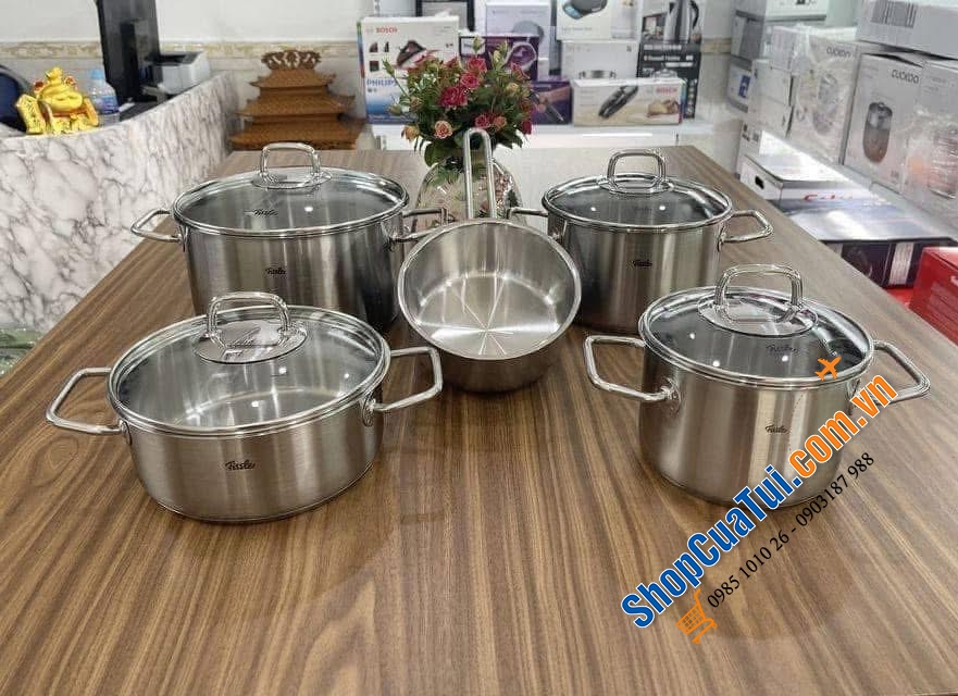Bộ nồi Fissler Viseo 5 món kèm quánh made in Germany.