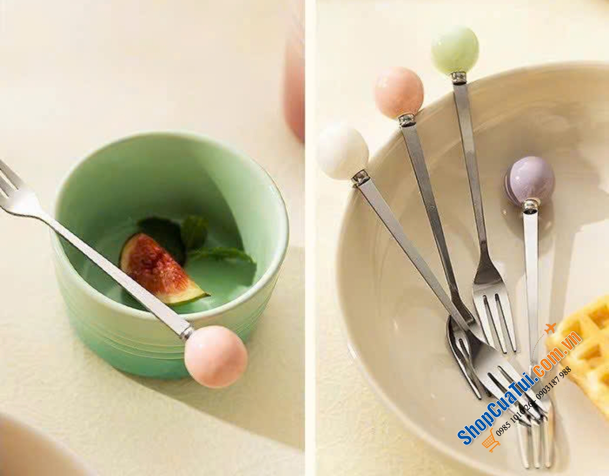 SET DĨA HOA QUẢ KÈM HŨ MONAZONE (7 màu)
