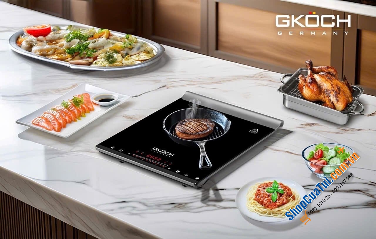 Bếp từ đơn Gkoch siêu mỏng nhẹ, tinh tế từng đường nét