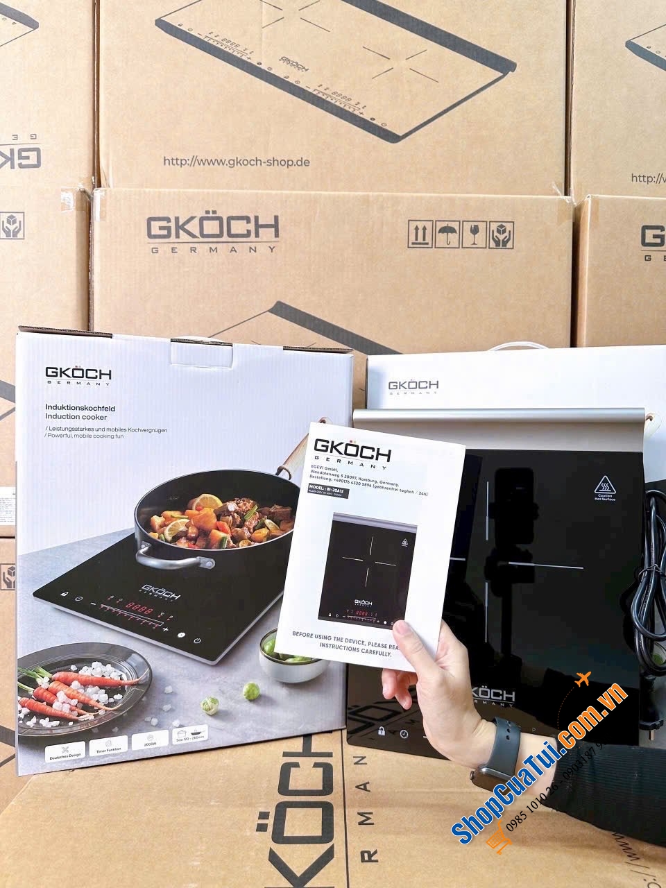 Bếp từ đơn Gkoch siêu mỏng nhẹ, tinh tế từng đường nét