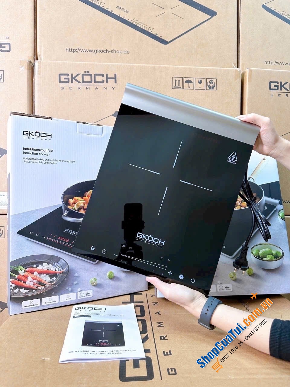 Bếp từ đơn Gkoch siêu mỏng nhẹ, tinh tế từng đường nét