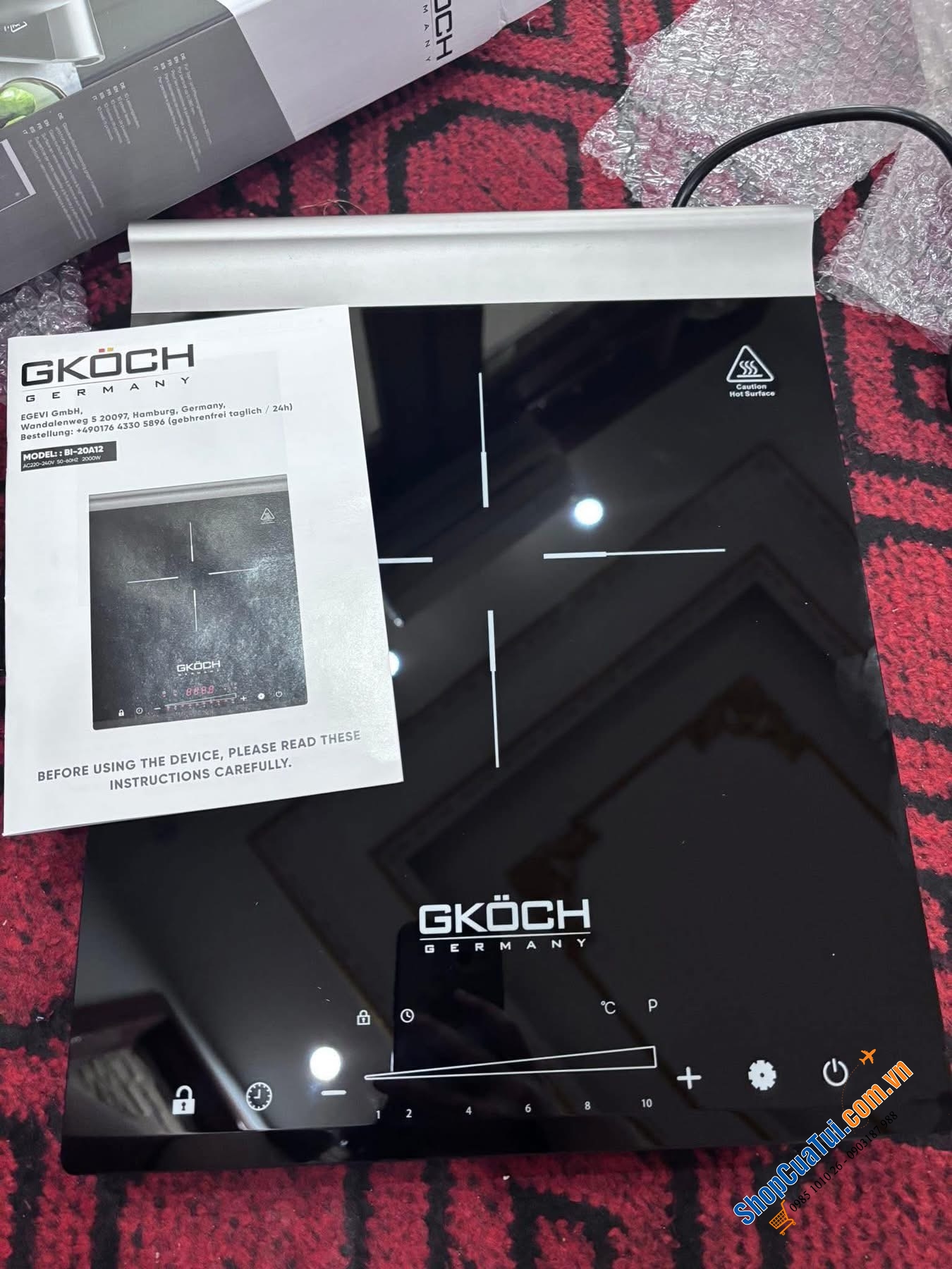 Bếp từ đơn Gkoch siêu mỏng nhẹ, tinh tế từng đường nét
