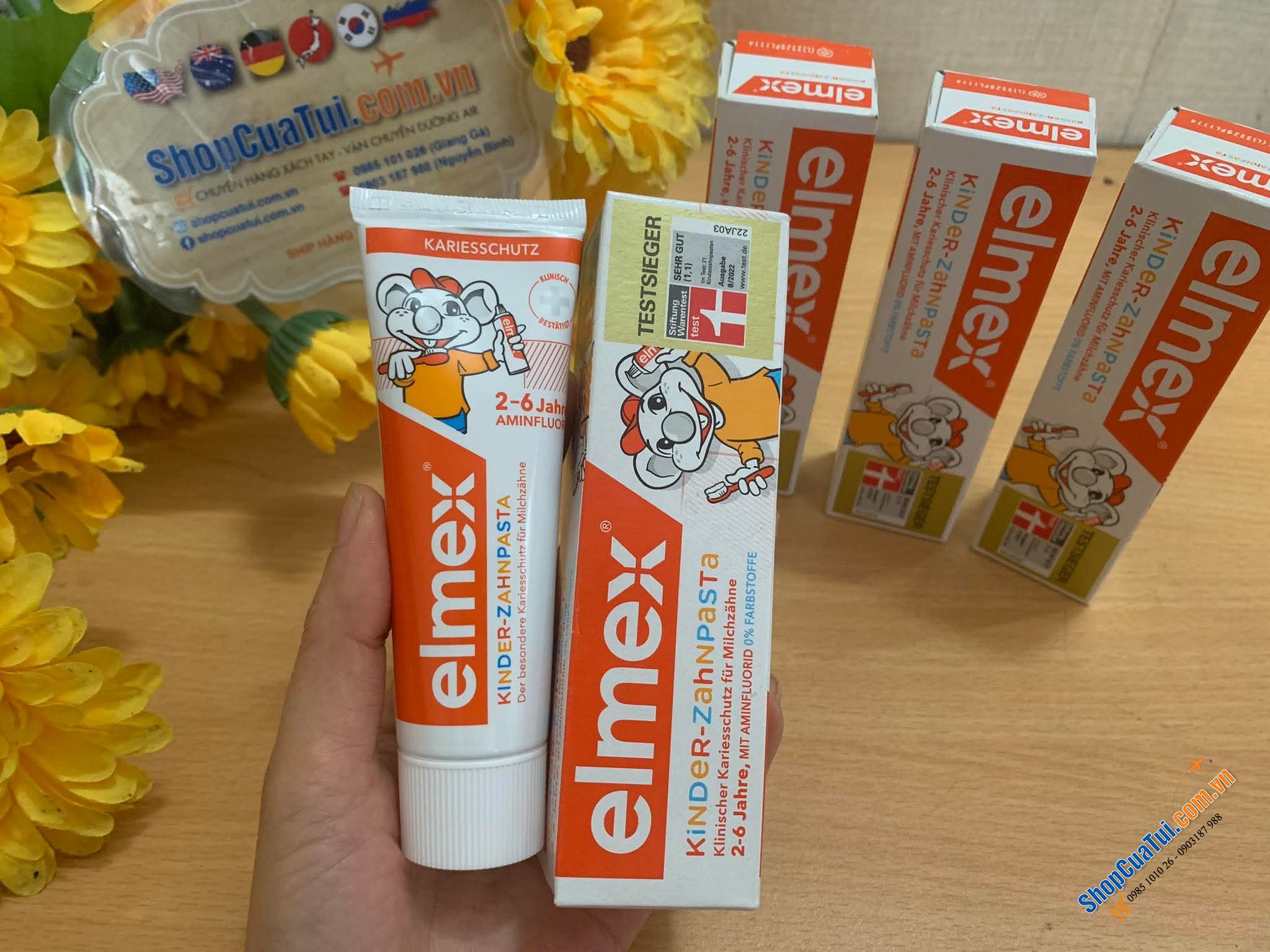 Kem đánh răng ELMEX BABY-ZAHNPASTA 50ml cho bé từ 2 đến 6 tuổi(NUỐT ĐƯỢC)