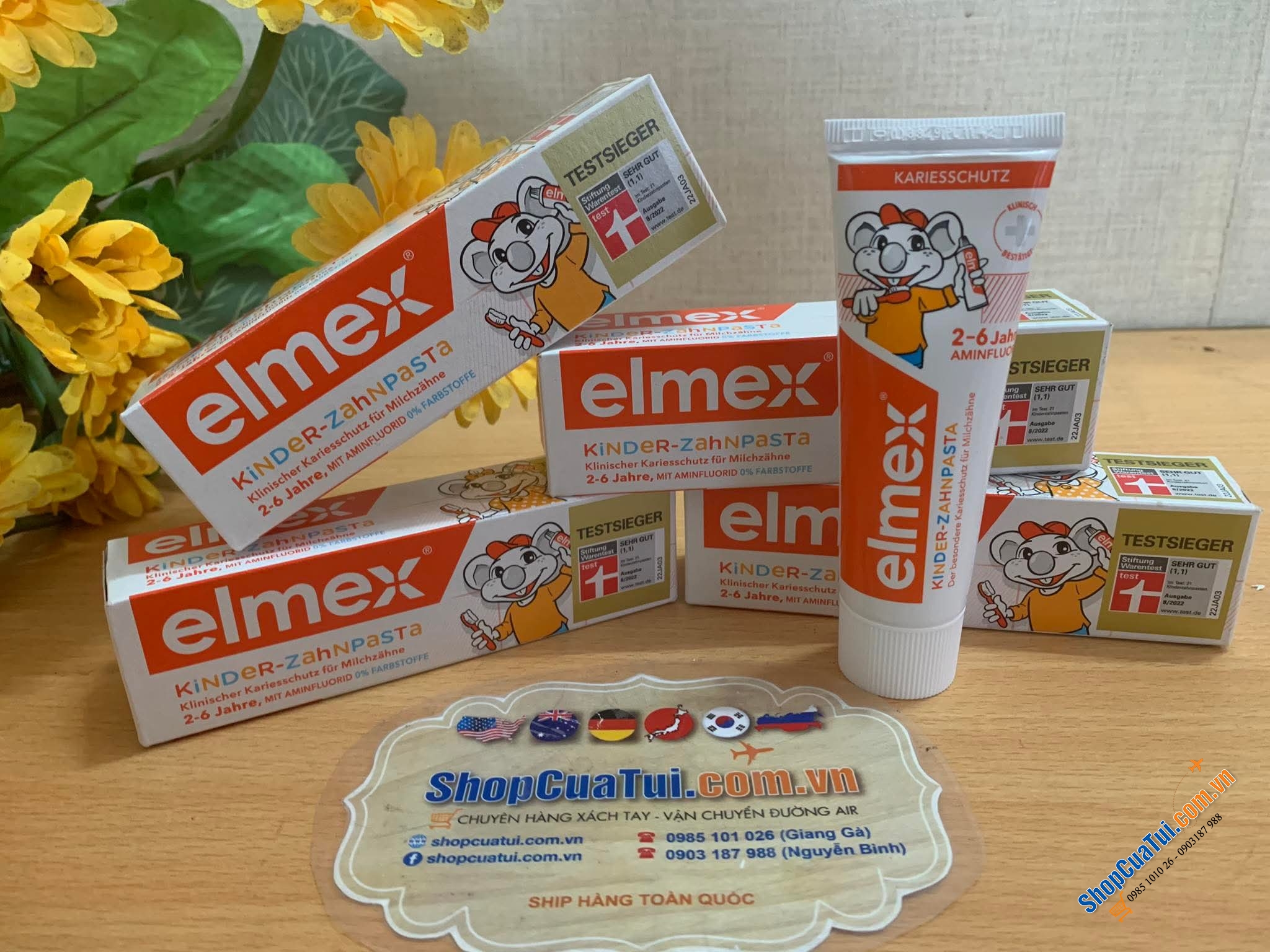 Kem đánh răng ELMEX BABY-ZAHNPASTA 50ml cho bé từ 2 đến 6 tuổi(NUỐT ĐƯỢC)