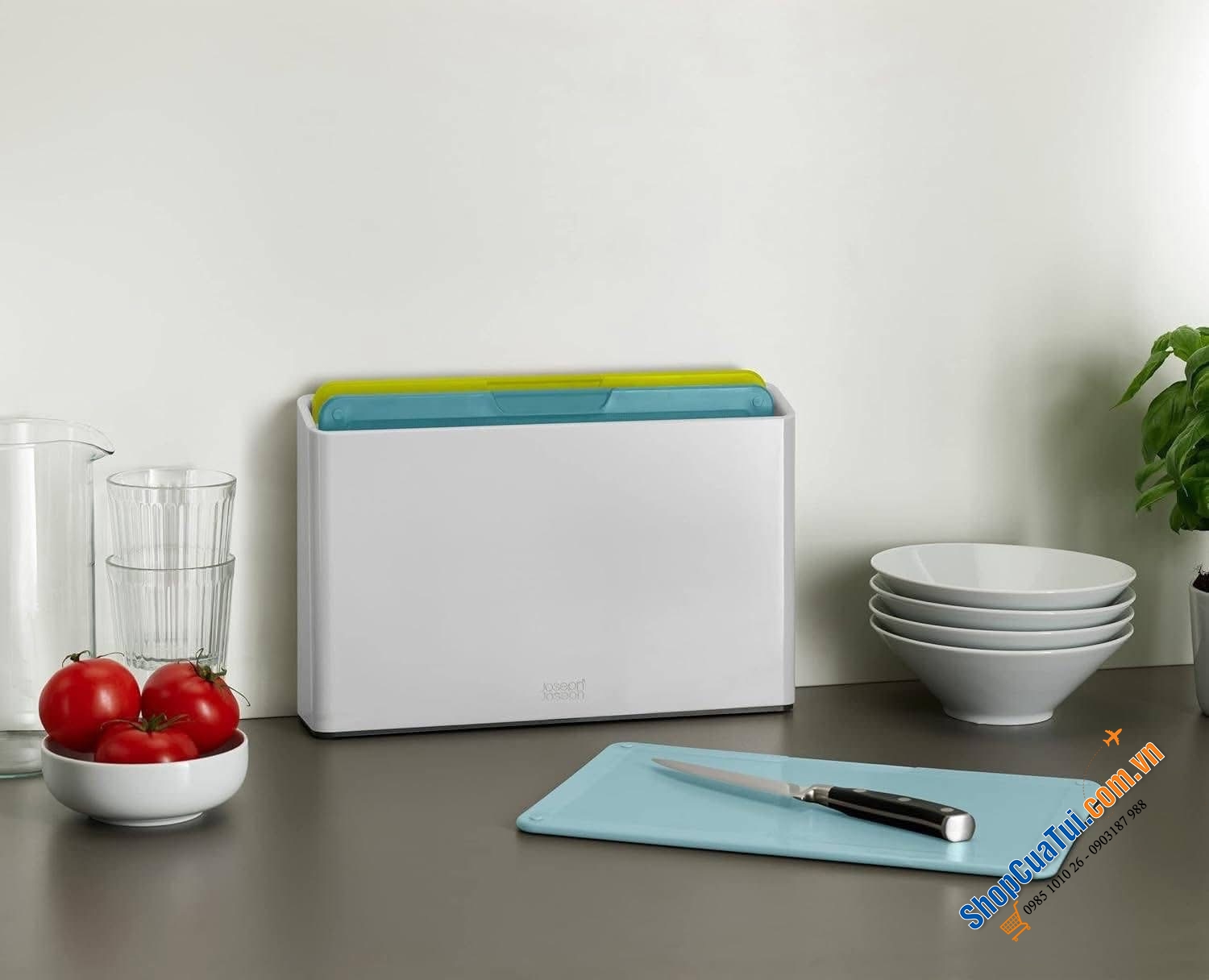 Bộ 3 thớt phân loại Joseph Joseph Folio Duo (Opal) 60221.