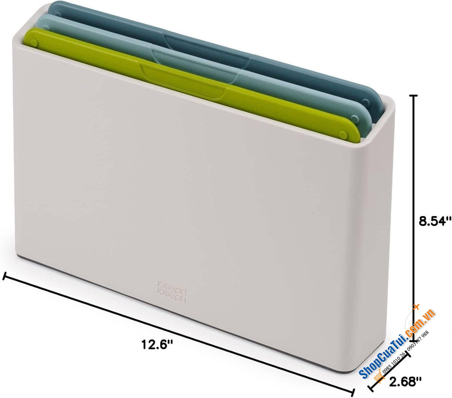 Bộ 3 thớt phân loại Joseph Joseph Folio Duo (Opal) 60221.