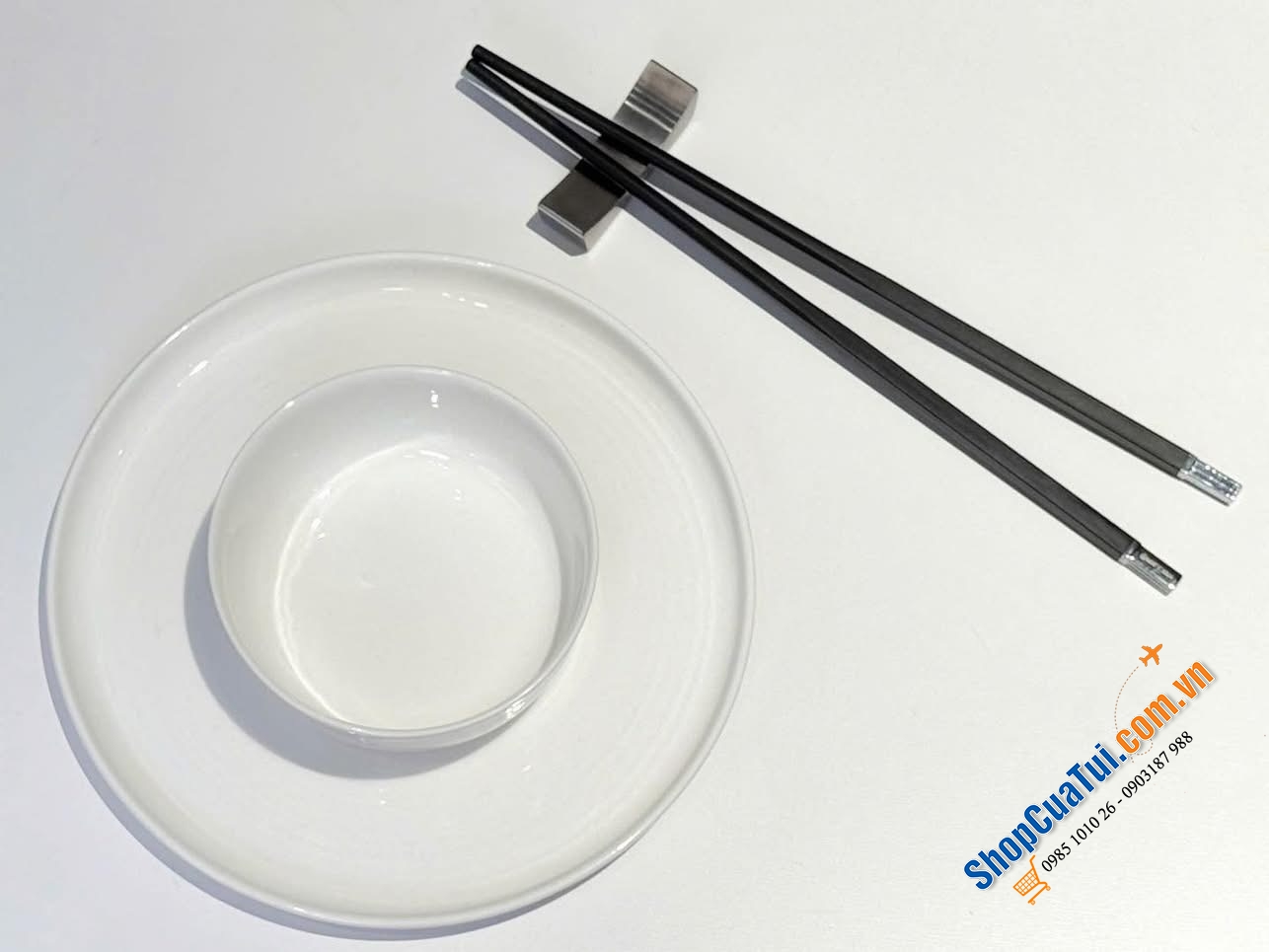 Set 10 đôi đũa sợi thuỷ tinh Keller Đức màu trắng, màu đen 27cm ( mẫu mới 2025)