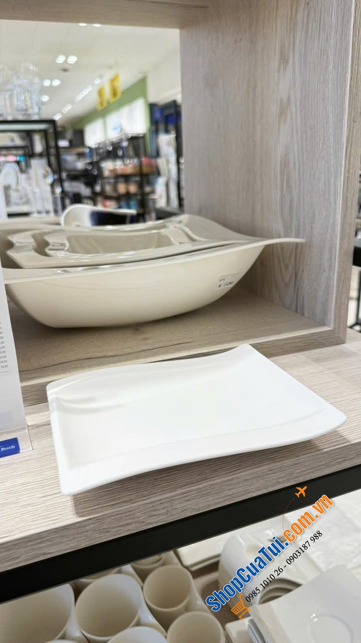 Đĩa Villeroy & Boch NewWave Teller 18 x 15 cm – Định hình nghệ thuật -  made in Germany