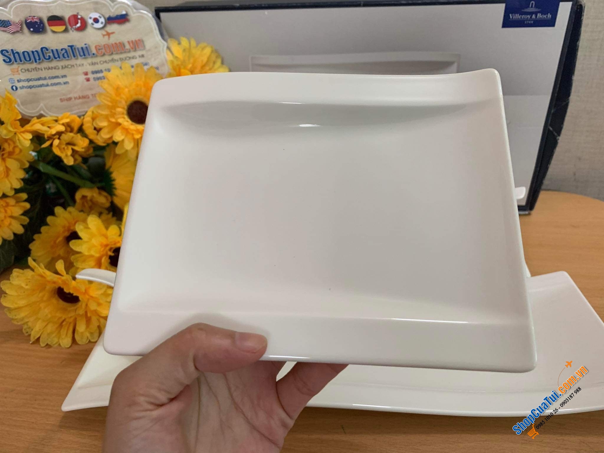 Đĩa Villeroy & Boch NewWave Teller 18 x 15 cm – Định hình nghệ thuật -  made in Germany