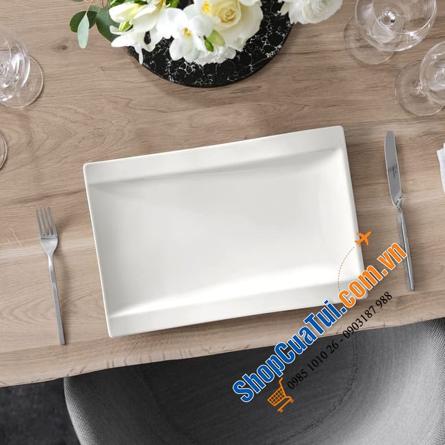 Đĩa Villeroy & Boch NewWave Teller 18 x 15 cm – Định hình nghệ thuật -  made in Germany
