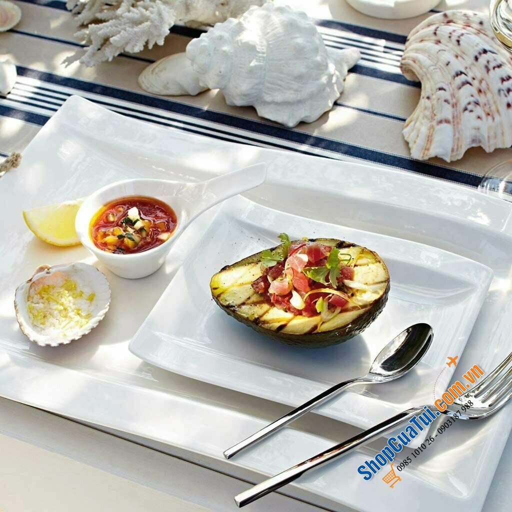 Đĩa Villeroy & Boch NewWave Teller 18 x 15 cm – Định hình nghệ thuật -  made in Germany
