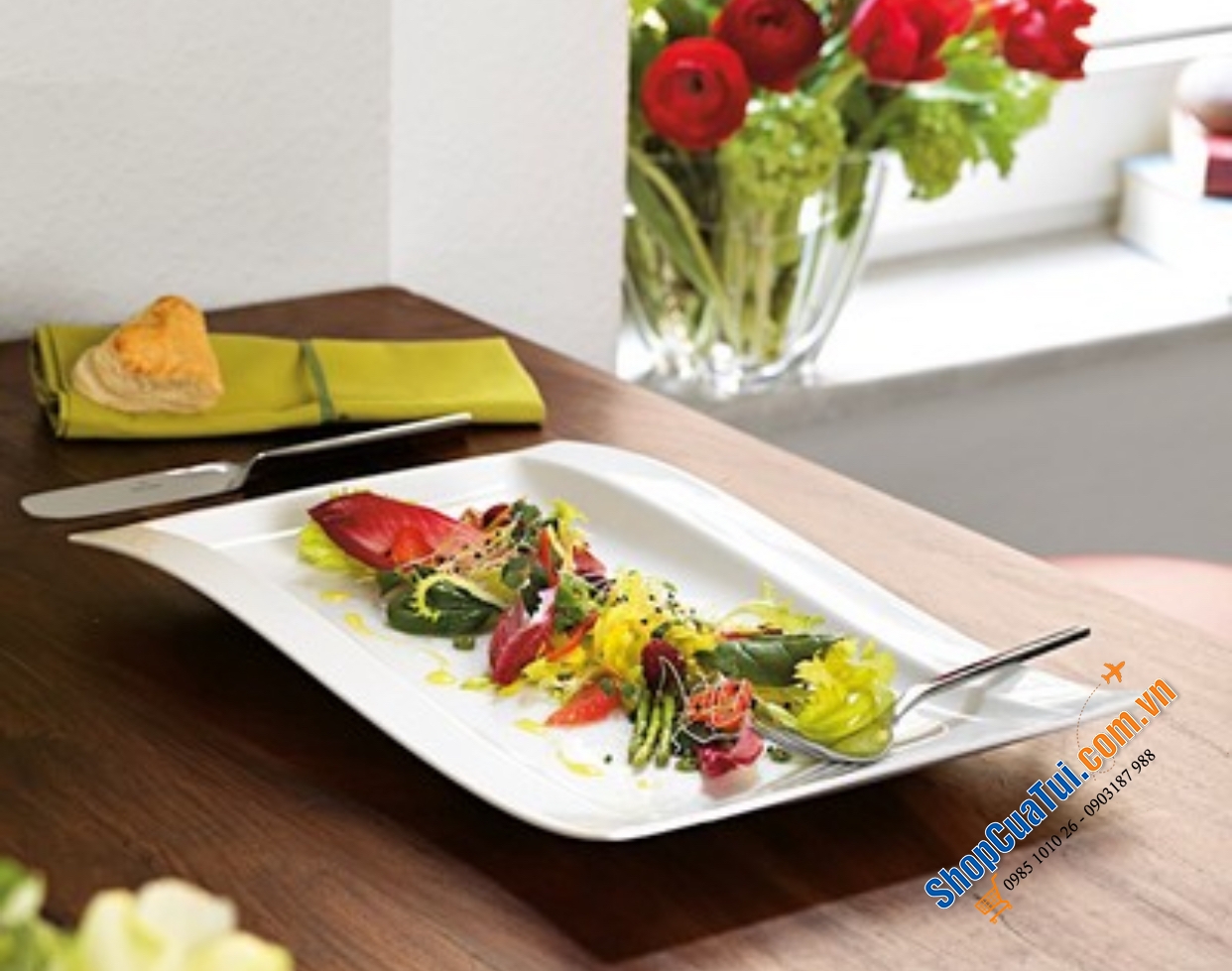 Đĩa Villeroy & Boch NewWave Teller 18 x 15 cm – Định hình nghệ thuật -  made in Germany