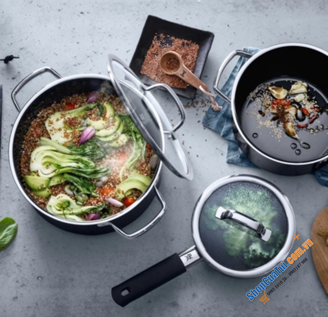 BỘ NỒI CAO CẤP WMF FUSIONTEC - MADE IN GERMANY.