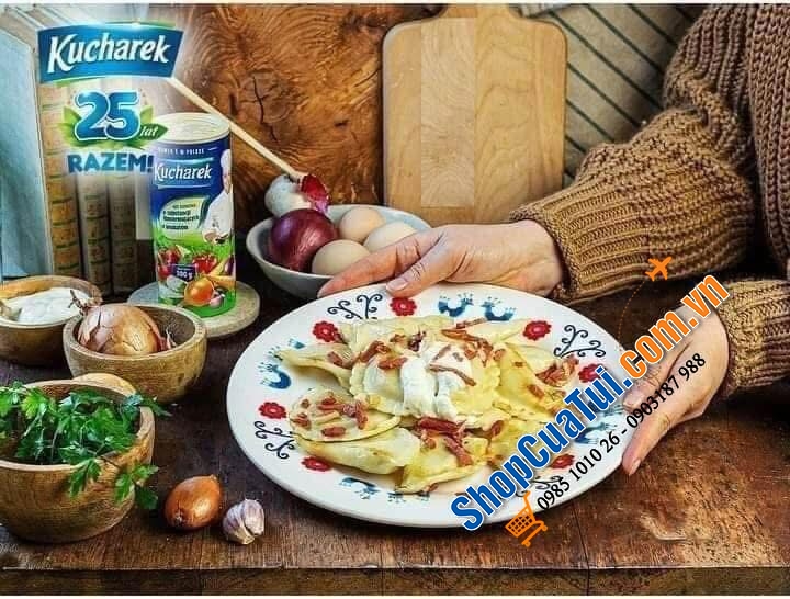 Combo 3 hộp Hạt nêm rau củ hữu cơ KUCHAREK thơm ngon 300gr, sử dụng nắp xoay vặn tiện dụng