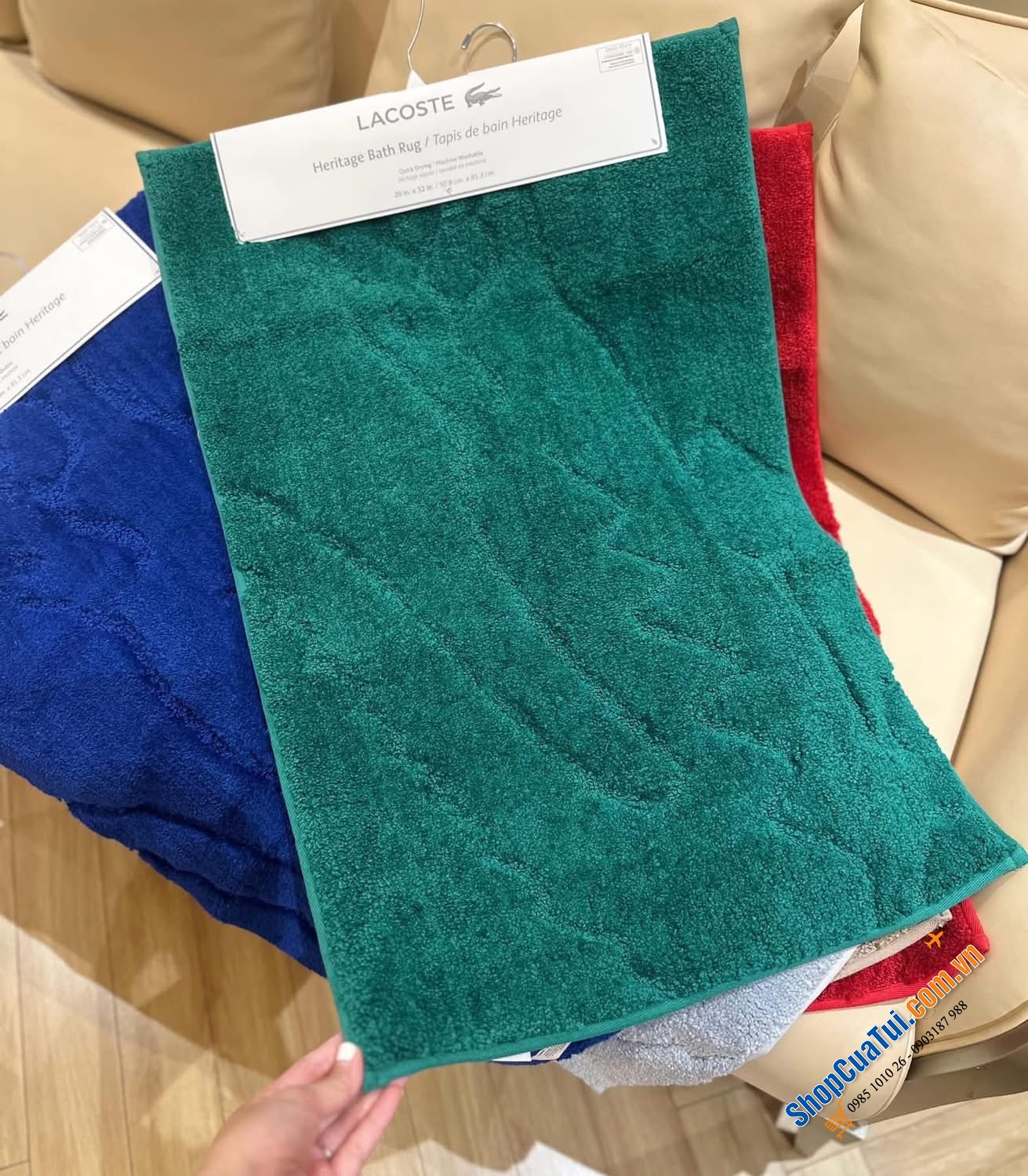THẢM NHÀ TẮM LACOSTE CỰC SANG.